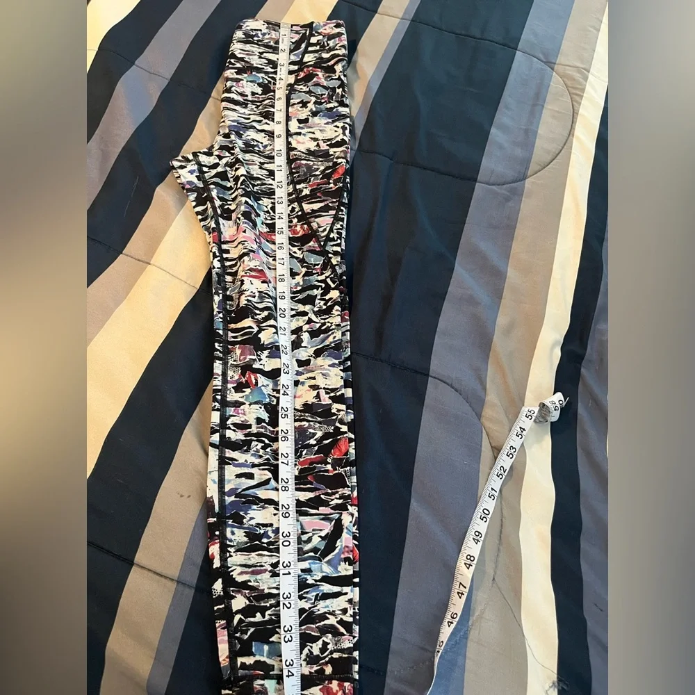 🍋 LIKE NEW Lululemon Break Free Tight 25" - Culture Clash Starlight Black - Sz 8 - Picture 14 of 16